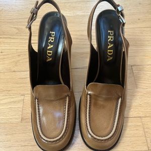 Prada sling back heels. Size 39.5 (women’s 9.5). Like new.